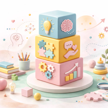 Simbolički prikaz cjelovitog razvoja djeteta i stručne podrške